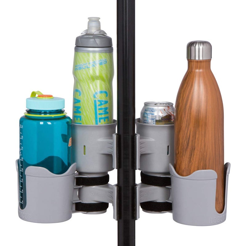 ROBOCUP Plus, (Gray), Add-On Accessory XL Extension Cup Holder, Larger Drink Capacity, Perfect for Boats, Golf Carts, Walkers, Wheelchairs and Work. Made in USA (Includes 1) - Image 4